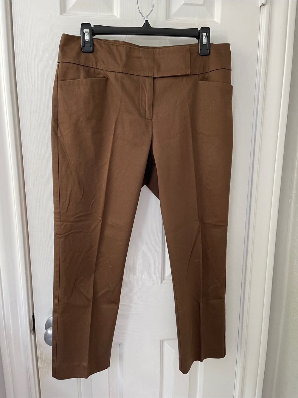 INC International Concepts Brown Straight-Leg Capri Pants